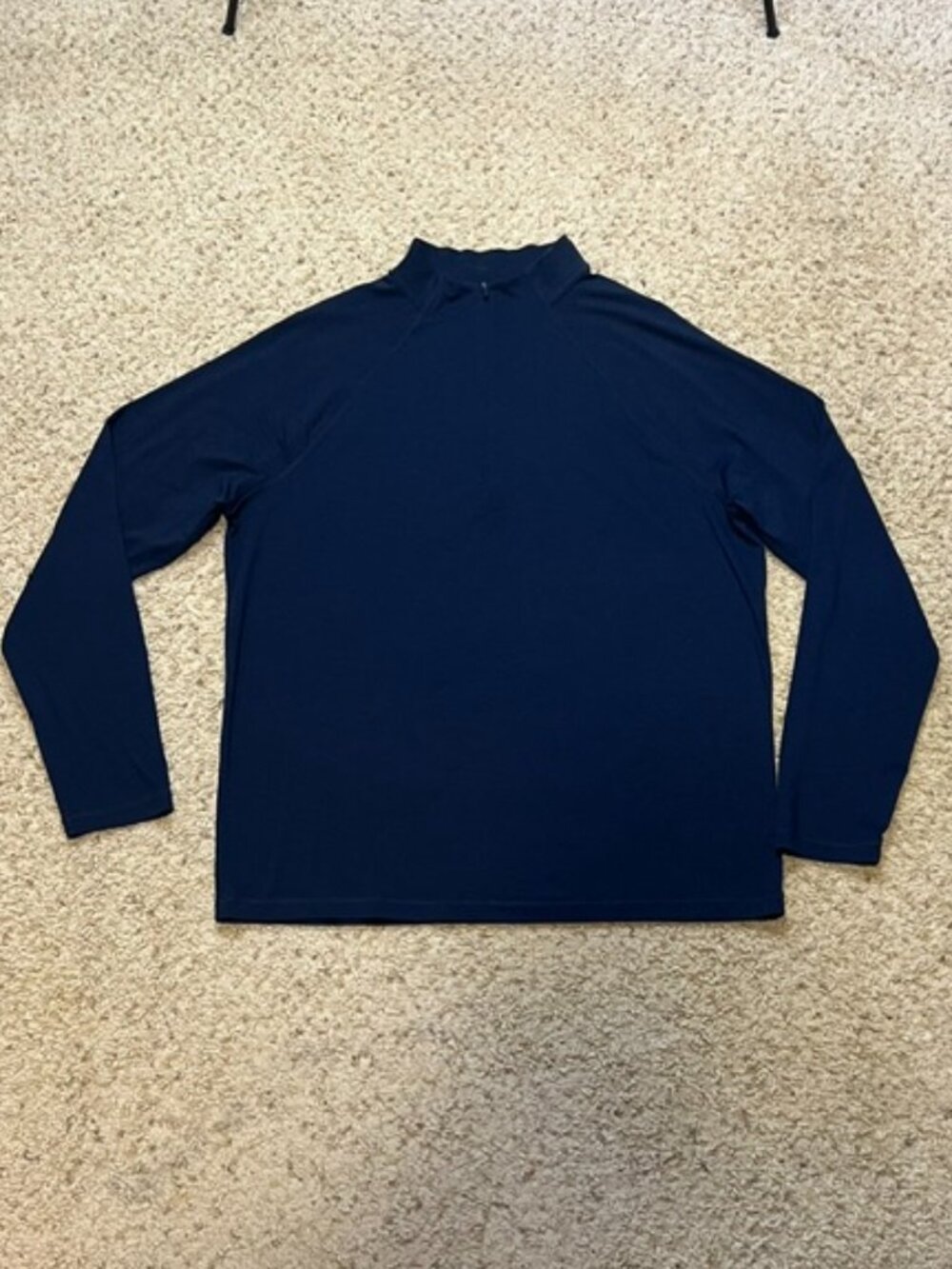 G/Fore Men Blue Soft Touch Jersey Performance 1/4 Zip Pullover Size Large L EUC